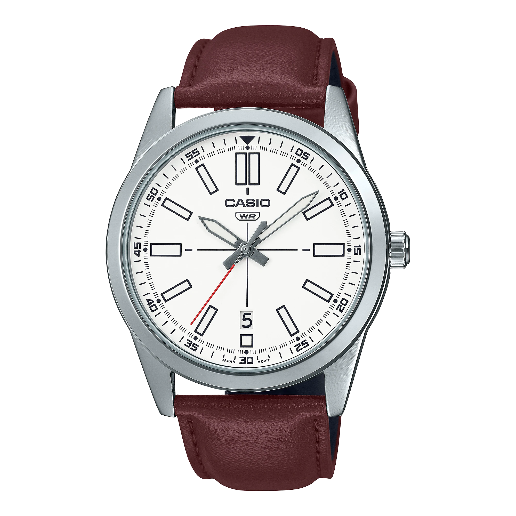 Casio Analog Leather Strap (MTP-VD02L)
